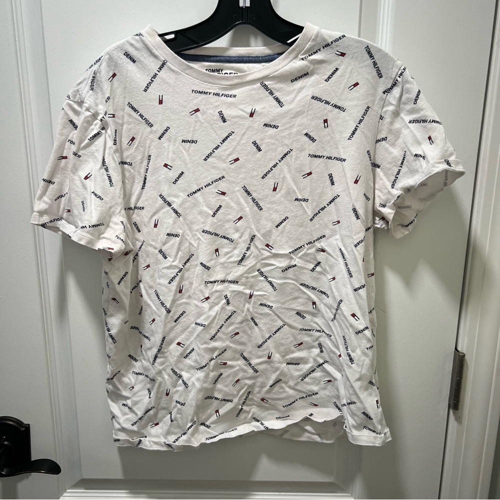 Tommy Hilfiger Logo Printed T Shirt Size Small